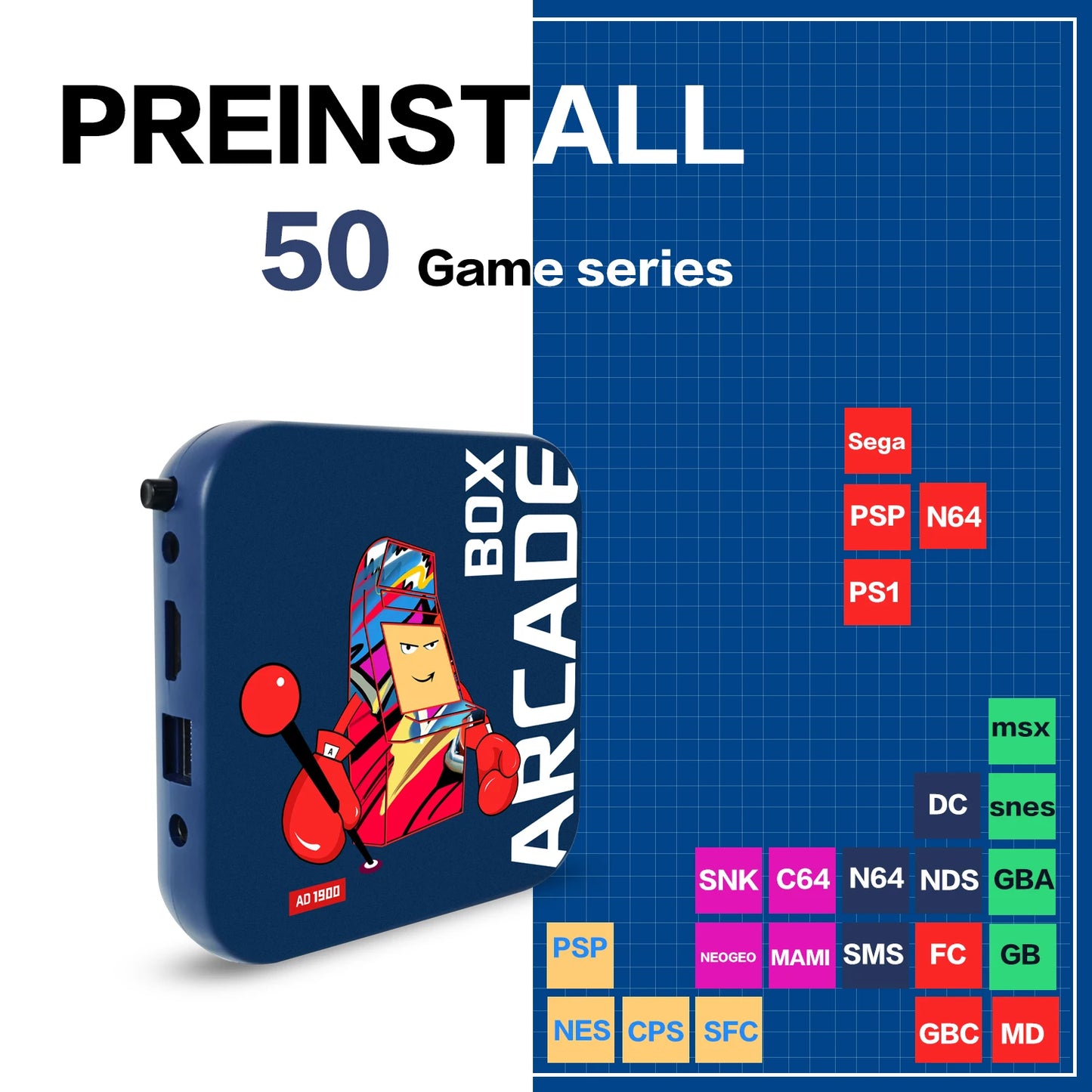 Arcade Box Retro Game Console