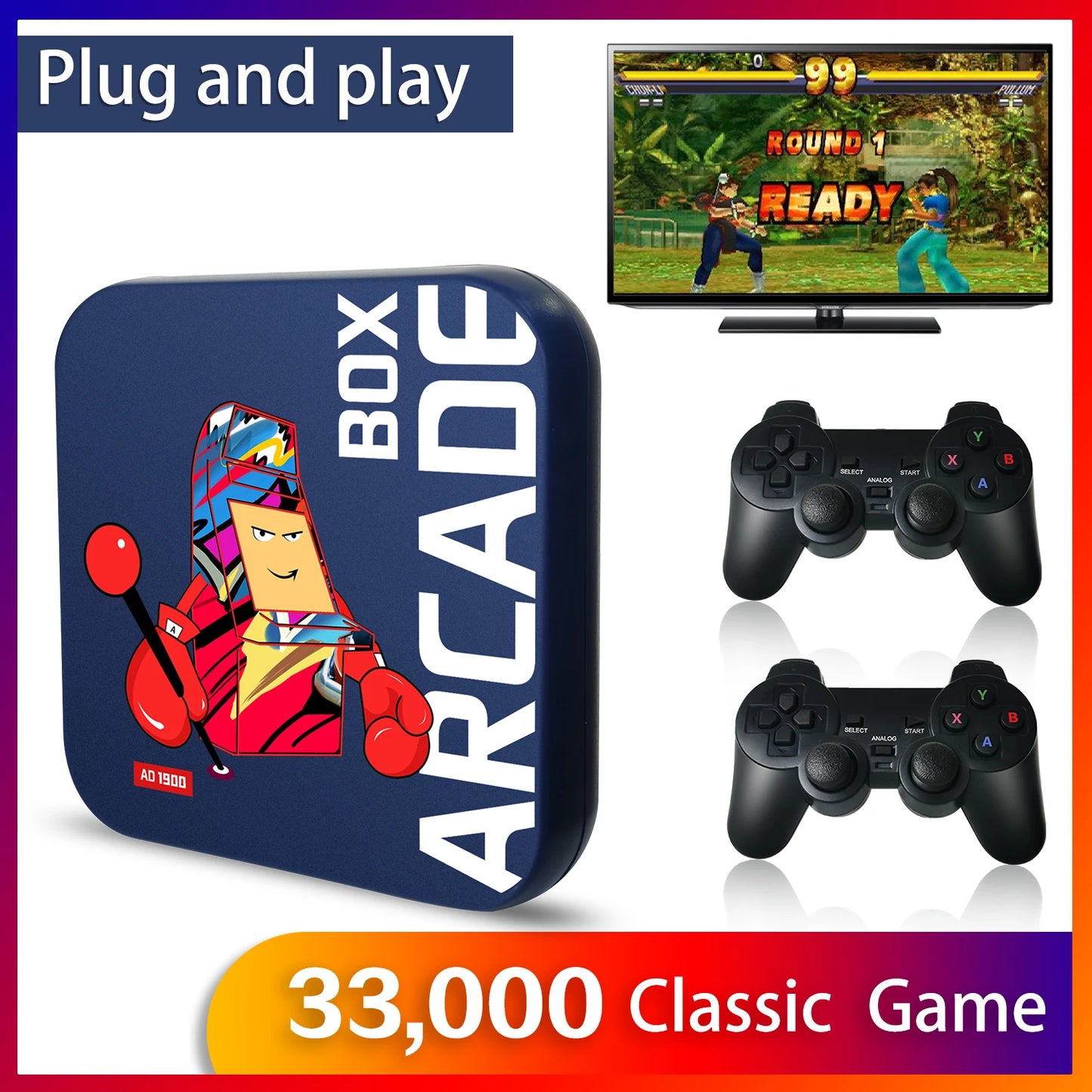 Arcade Box Retro Game Console